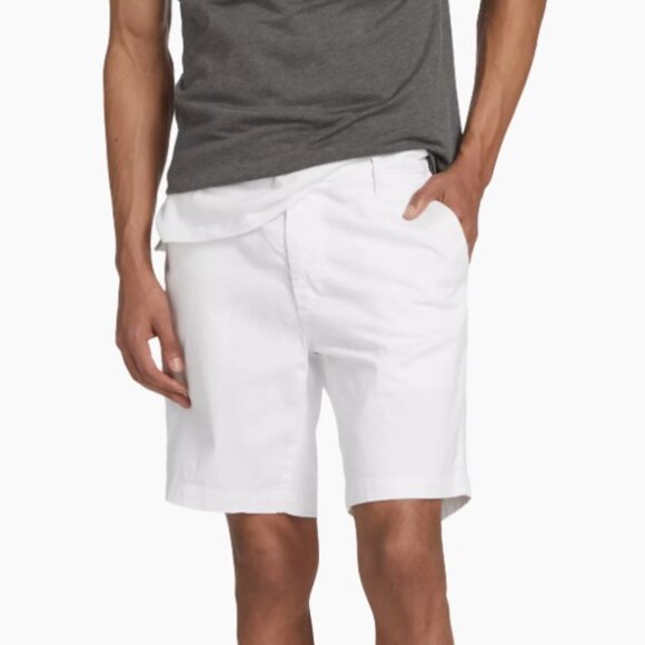 AG Adriano Goldschmied The Wanderer Slim Trouser Shorts White Men's Size 31R - Picture 1 of 16